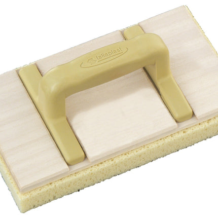 Rectangular sponge trowel with wooden tray Taliaplast