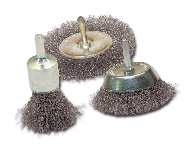 Lot de 3 brosses sur tige Leman