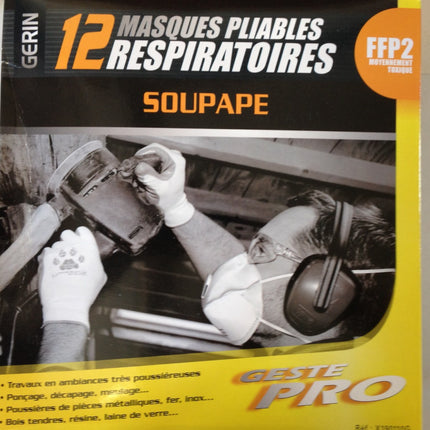 Boite de 12 masques pliables respiratoires FFP2