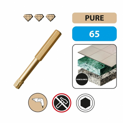 Leman porcelain stoneware diamond drill bit