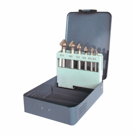 Box of 6 Leman metal conical cutters