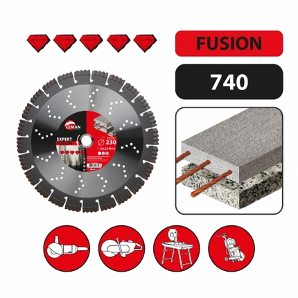 Leman Pro-Diamanttrennscheibe für Stahlbeton