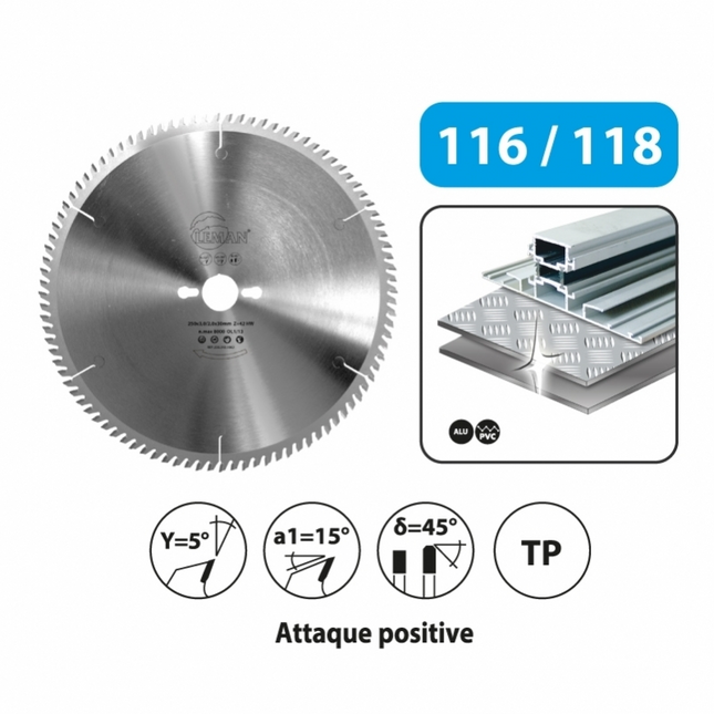 Lame scie circulaire pour métaux non-ferreux Leman