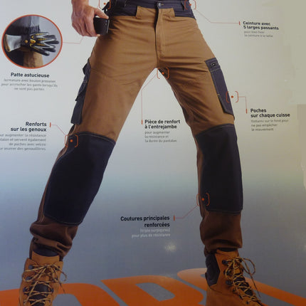 Profil Kooper pants brown/black