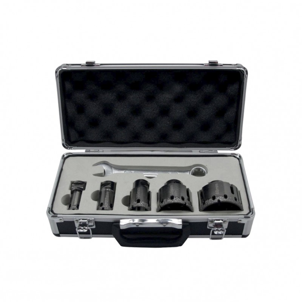 Coffret de 5 trépans diamantées M14 Leman