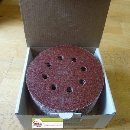 Box of 50 velcro discs 150 mm Leman