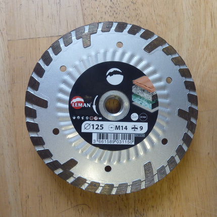 Disque diamant Leman déporté 125 mm