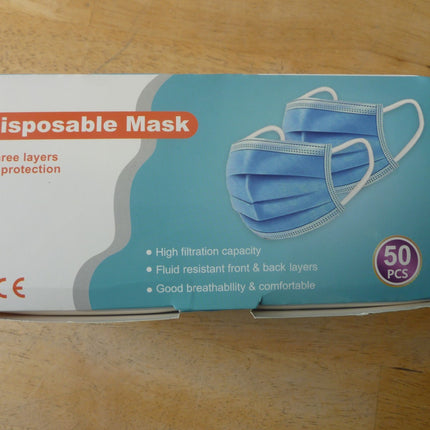 Box mit 50 Atemschutzmasken