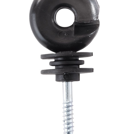 Black ring insulator for fence