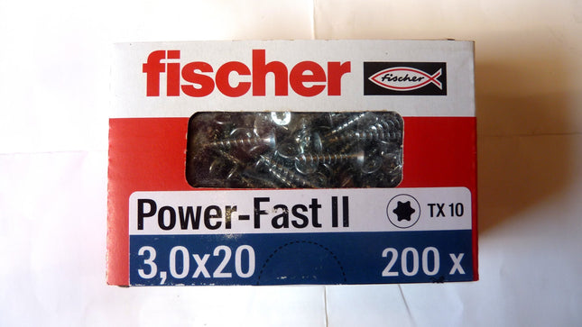 Fischer POWER-FAST 3x20 screws
