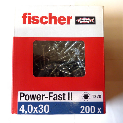 Fischer POWER-FAST 4 x 30 screws