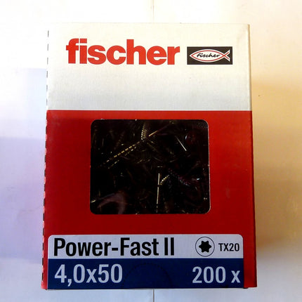 Fischer POWER-FAST 4 x 50 screws