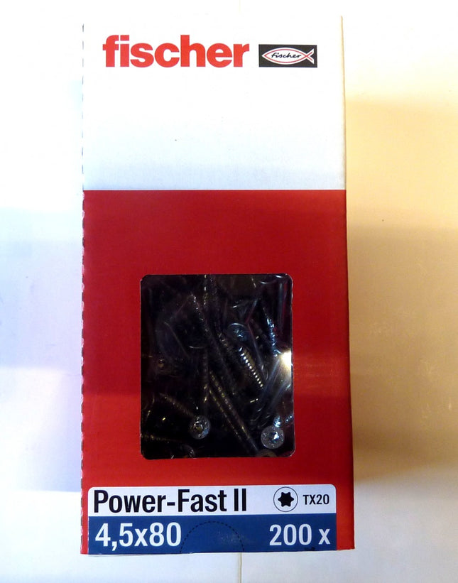Fischer POWER-FAST screw 4.5 x 80