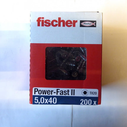 Fischer POWER-FAST 5 x 40 screws