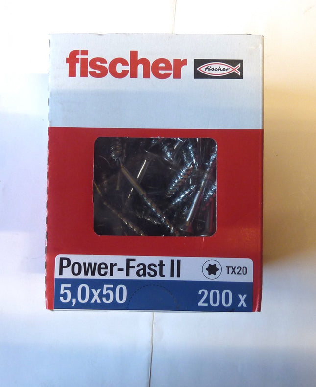Fischer POWER-FAST 5 x 50 screws