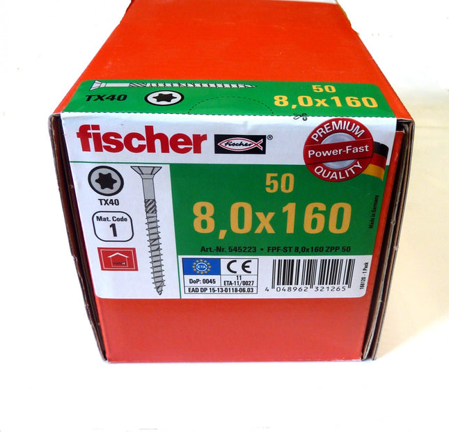 Fischer POWER-FAST screw 8 x 160
