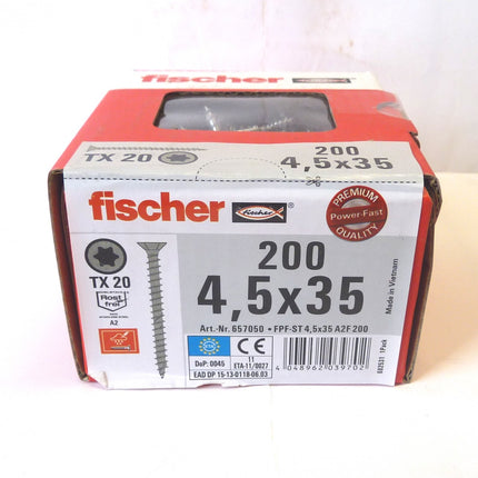 Fischer POWER-FAST Edelstahlschraube 4,5 x 35