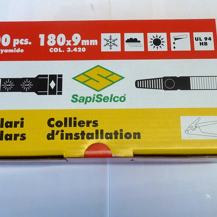 Boite de 100 colliers polyamide