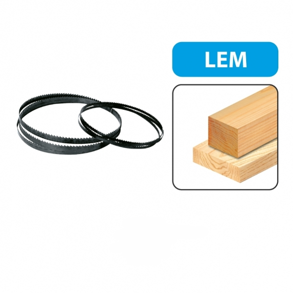 Lame scie à ruban Leman 3810 mm bois