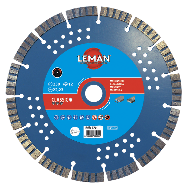 Disque diamant maçonnerie Leman.