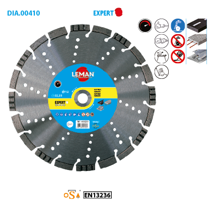 Leman multi-material diamond disc
