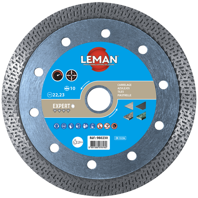 Disque diamant grès cérame, pierre bleue  Leman