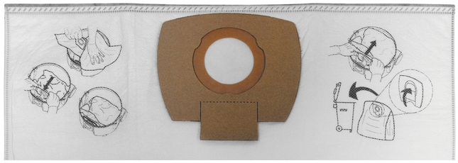 Lot de 5 sacs aspirateur Makita