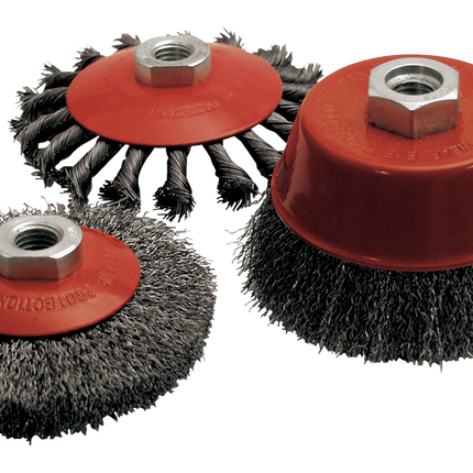 Lot de 3 brosses Leman pour meuleuse