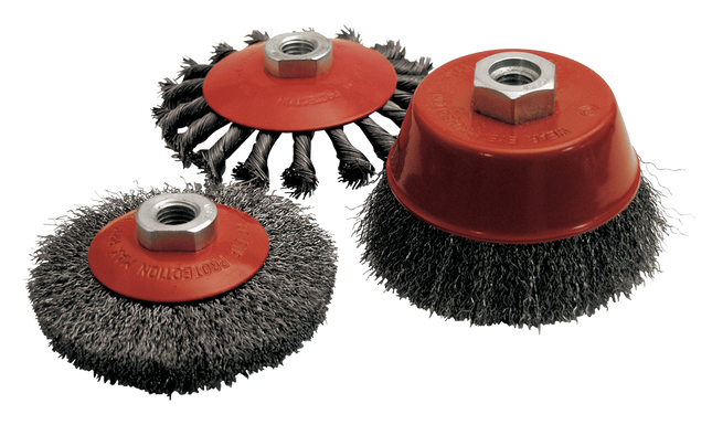 Lot de 3 brosses Leman pour meuleuse