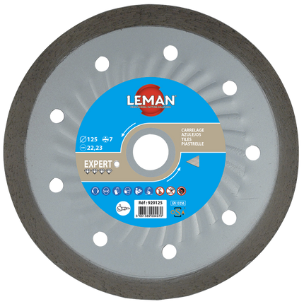 Leman smooth continuous rim diamond disc for tiles