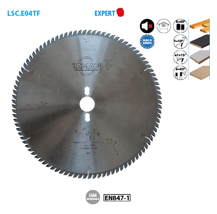 Lame de scie circulaire de finition gamme expert Leman