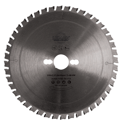 Leman circular saw blade for metals