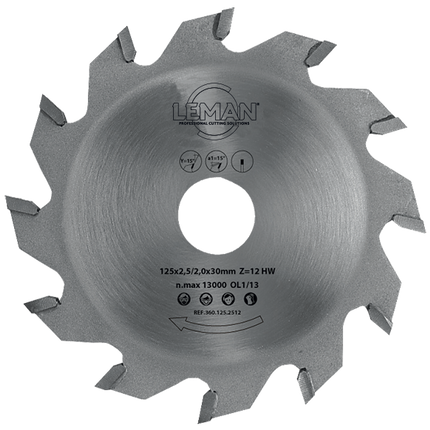Leman classic range circular grooving saw blade