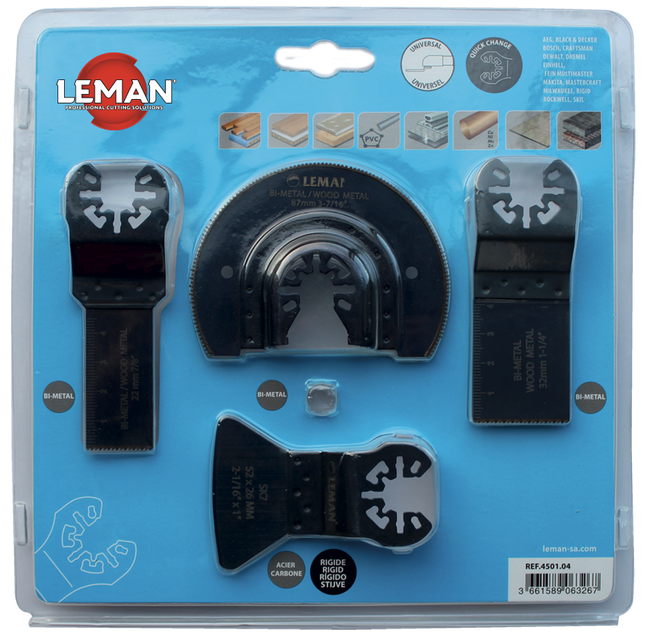 Coffret de 4 accessoires spécial sol et montage Leman