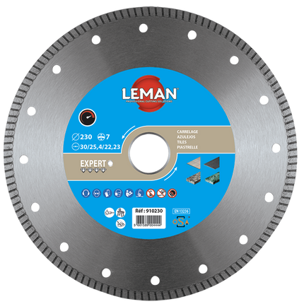 Disque diamant à jante continue grès cérame Leman