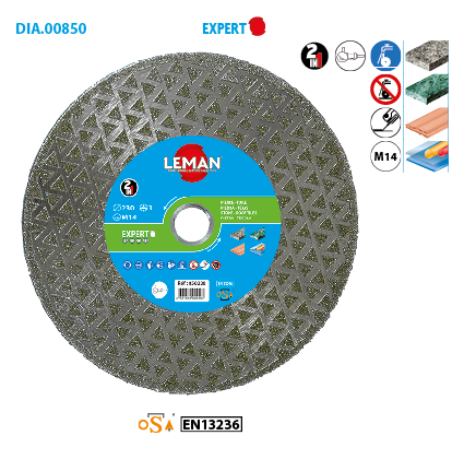 Leman multi-material diamond disc