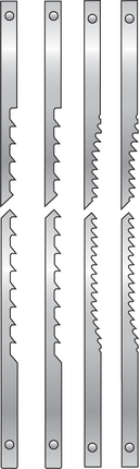 Assortiment de 12 lames de scie à chantourner Leman