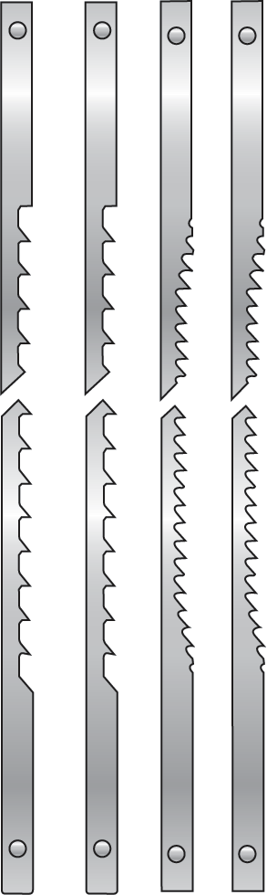 Assortiment de 12 lames de scie à chantourner Leman