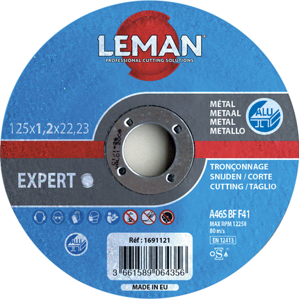 Leman 125 mm aluminium cutting disc