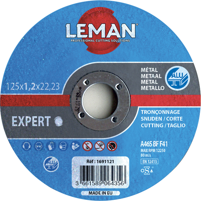 Aluminium-Trennscheibe 125 mm Leman