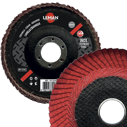 Leman special angle ceramic flap disc