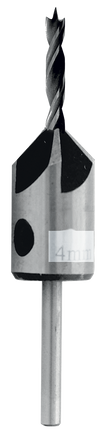 Leman HSS wood twist drill + countersink