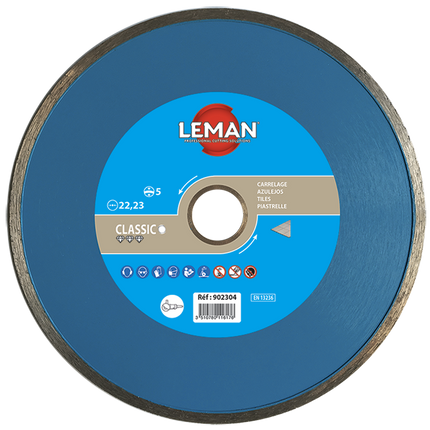 Leman smooth continuous rim diamond disc for tiles