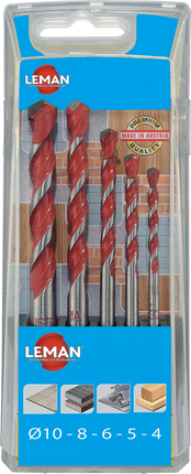 Coffret 5 forets multi-matériaux Leman