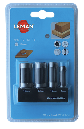 Set de 4 mèches à bouchonner Leman