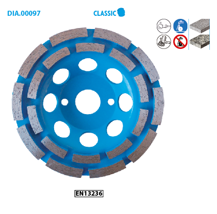 Diamant-Schleifpad 180 mm Leman