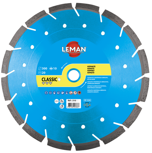 Disque diamant béton armé et asphalte Leman