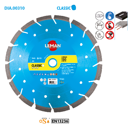 Leman reinforced concrete and asphalt diamond disc