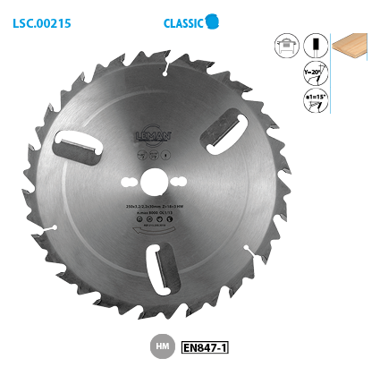 Lame de scie circulaire Leman avec racleur et anti-recul