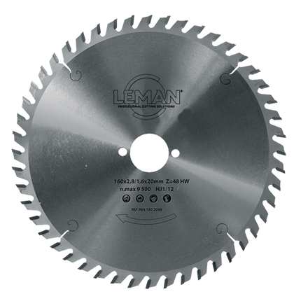 Leman circular saw blade for portable machines